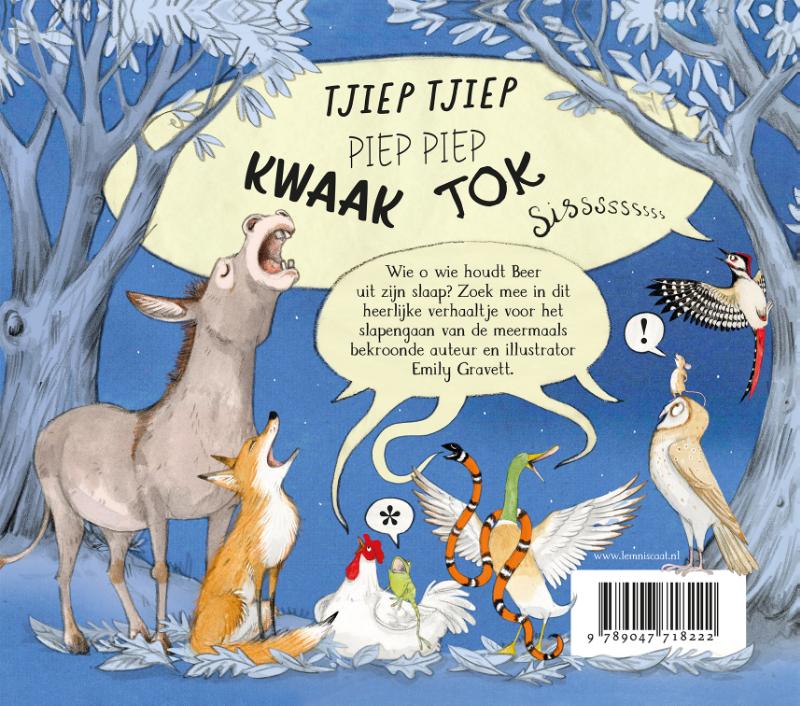 Achterkant van Beer doet een dutje
