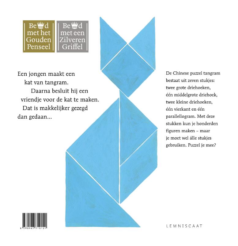 Achterkant van Tangramkat