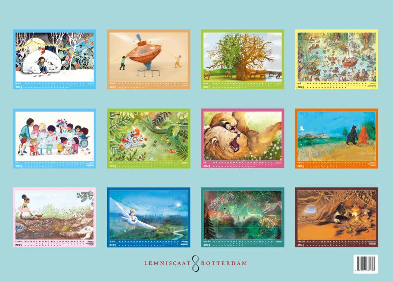 Achterkant van Lemniscaatkalender 2023 (set 5 exemplaren)