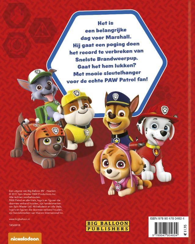 Achterkant van De Snelste Brandweerpup!