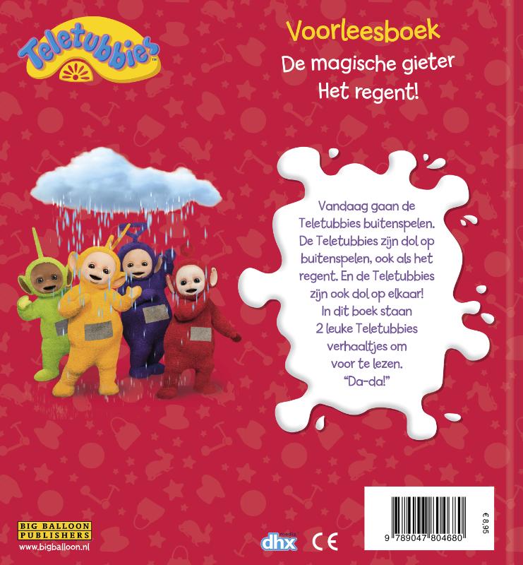 Achterkant van Teletubbies voorleesboek