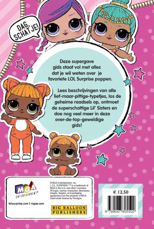 Achterkant van L.O.L. Surprise Collectors Guide