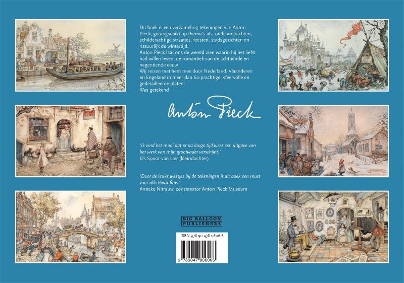 Achterkant van Was getekend Anton Pieck