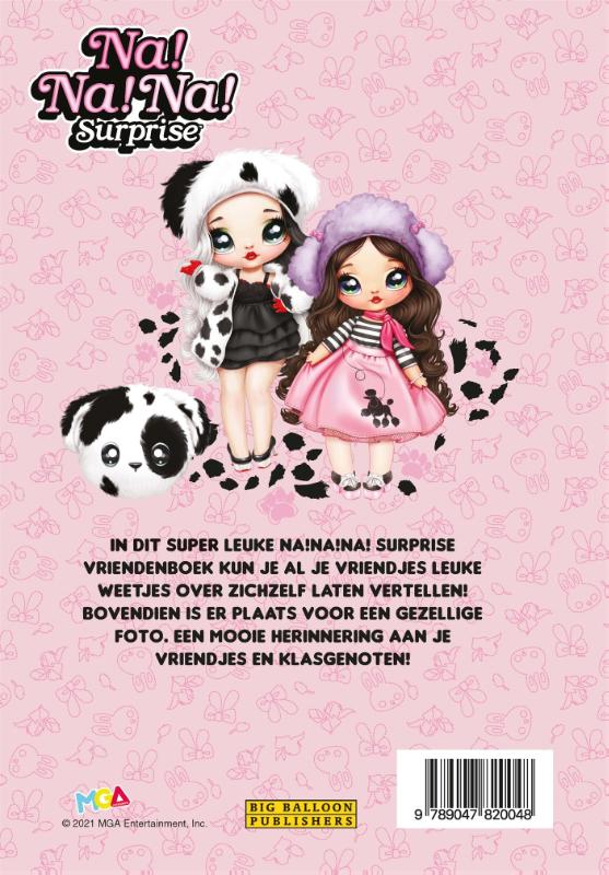Achterkant van Vriendenboek