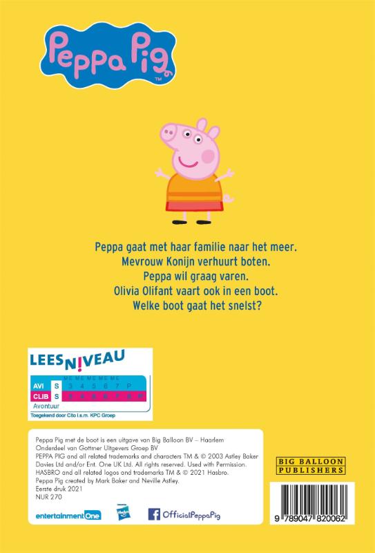 Achterkant van AVI - Peppa Pig, Met de boot