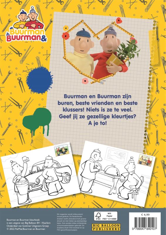 Achterkant van Buurman & Buurman - Kleurboek