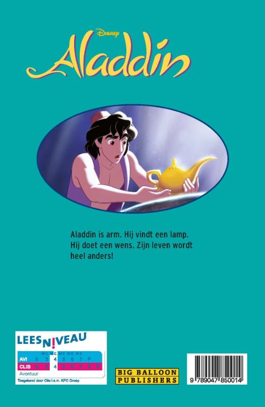 Achterkant van AVI - Disney Aladdin