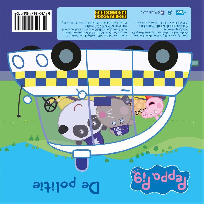 Achterkant van Peppa Pig - Brandweer / Politie omdraaiboek