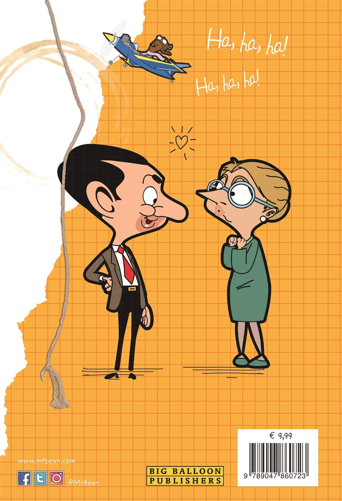 Achterkant van Mr. Bean moppenboek XXL
