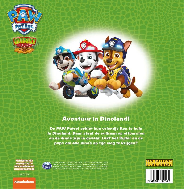 Achterkant van PAW Patrol - Dinosaur Rescue