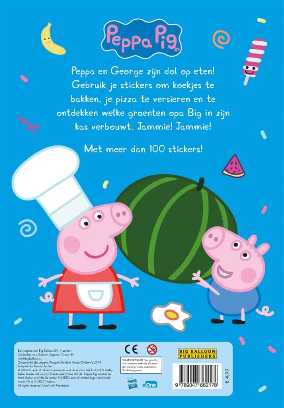 Achterkant van Jammie! Jammie! stickerdoeboek