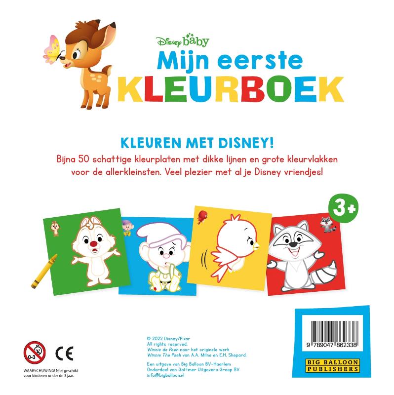 Achterkant van Mijn eerste kleurboek Het bos