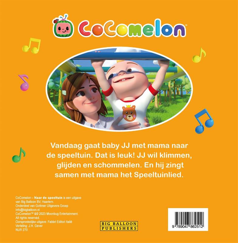 Achterkant van Naar de speeltuin!