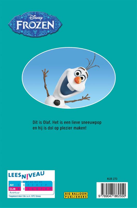 Achterkant van AVI Disney - Frozen, Dag, Olaf!