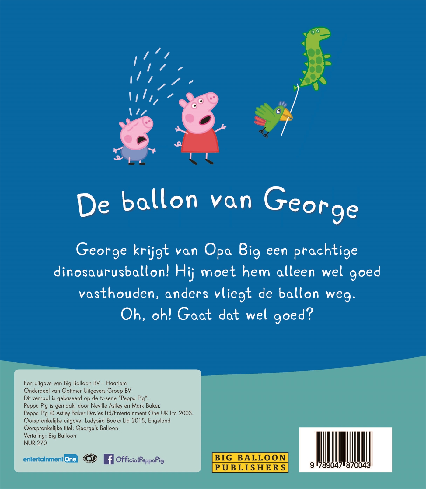 Achterkant van De ballon van George