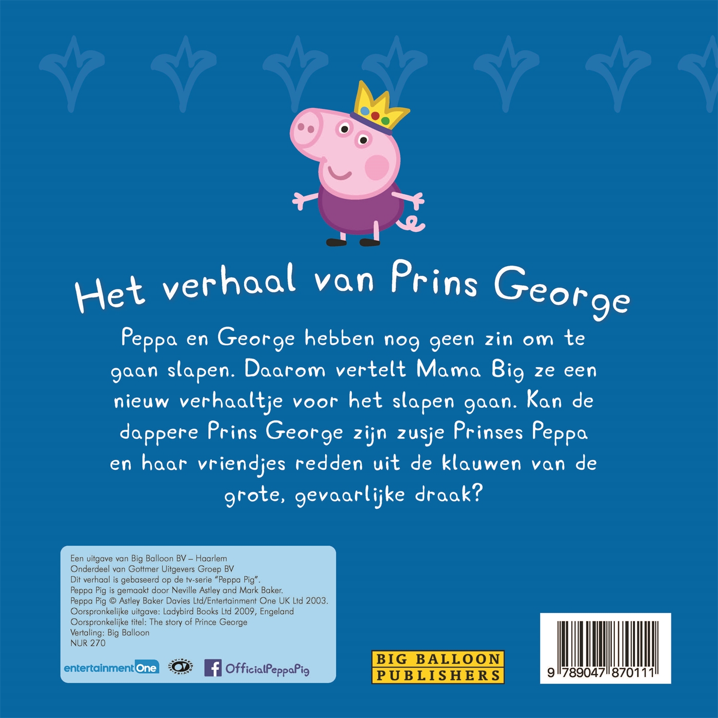 Achterkant van Het verhaal van Prins George