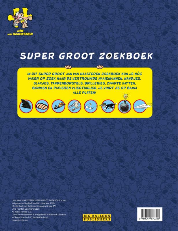 Achterkant van Jan van Haasteren Super Groot Zoekboek