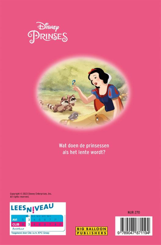 Achterkant van Disney Prinses, Het is weer lente!