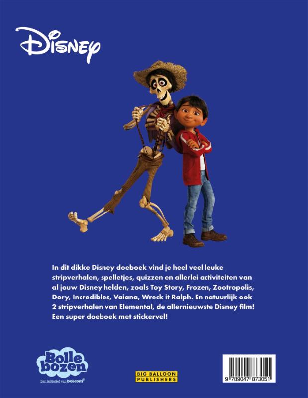 Achterkant van Disney doeboek