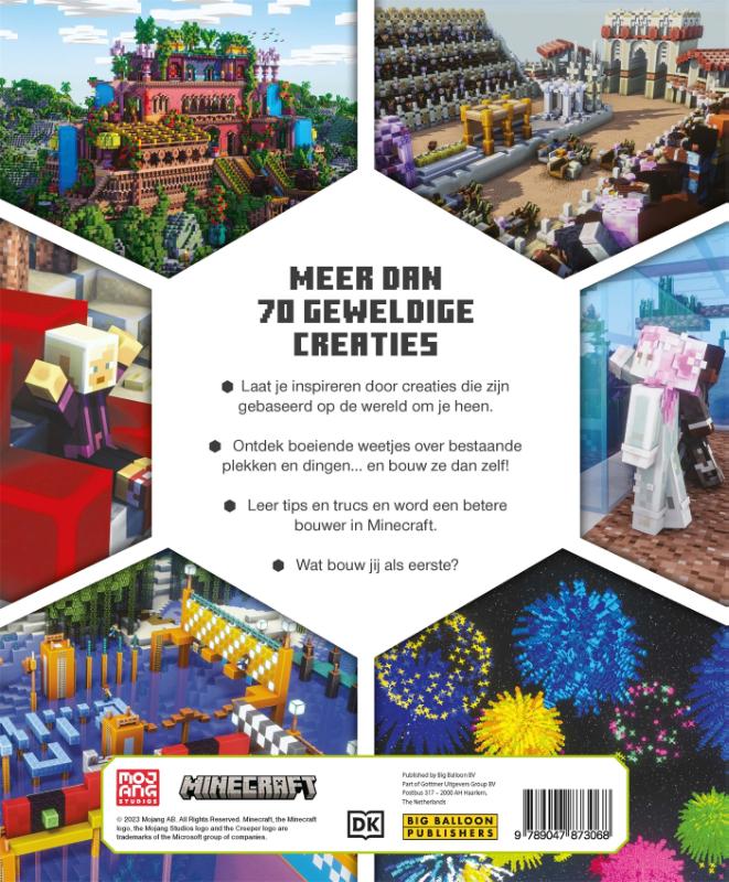 Achterkant van Groot Minecraft ideeënboek