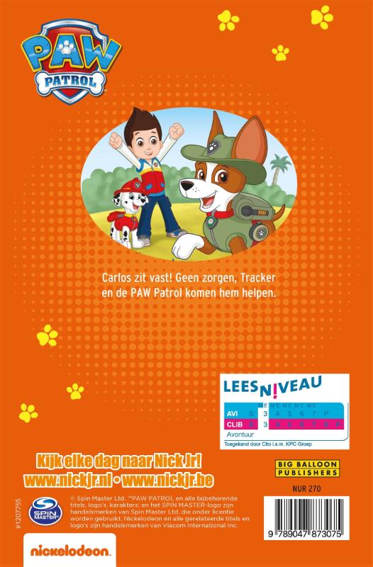 Achterkant van AVI - PAW Patrol, Dit is Tracker