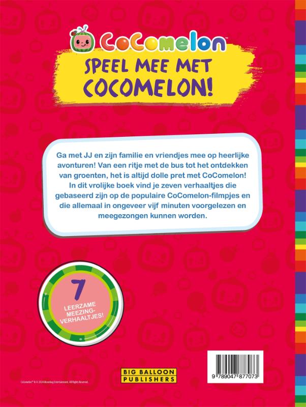 Achterkant van Bedtijd met CoComelon