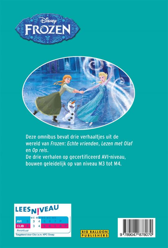 Achterkant van AVI Disney – Frozen, drie verhaaltjes