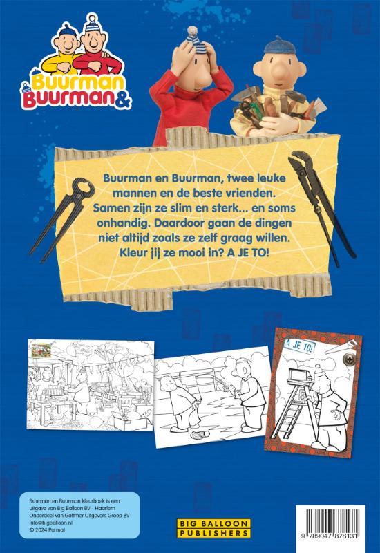 Achterkant van Kleurboek