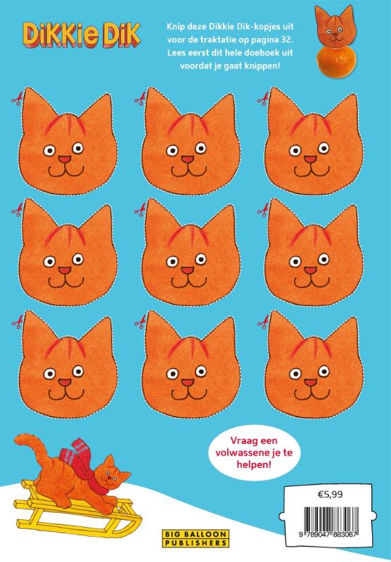 Achterkant van Dikkie Dik Winterdoeboek