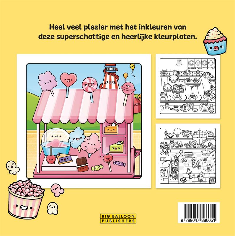 Achterkant van Jammie! kleurboek