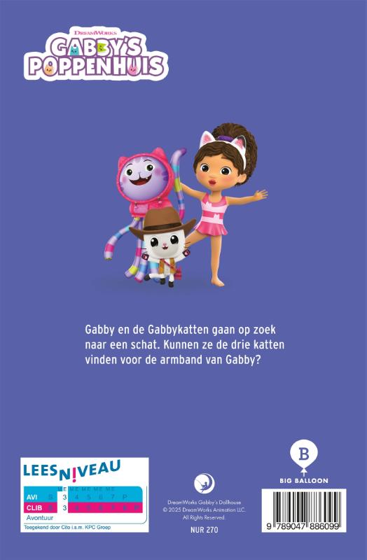 Achterkant van Gabby's poppenhuis, Gabby zoekt de schat