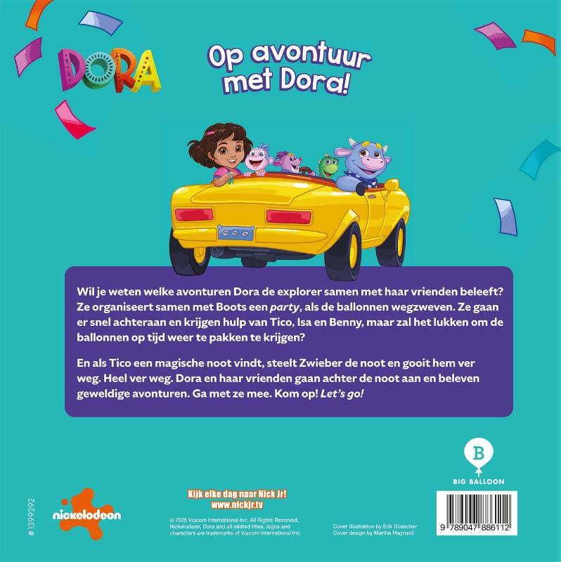 Achterkant van Op avontuur met Dora