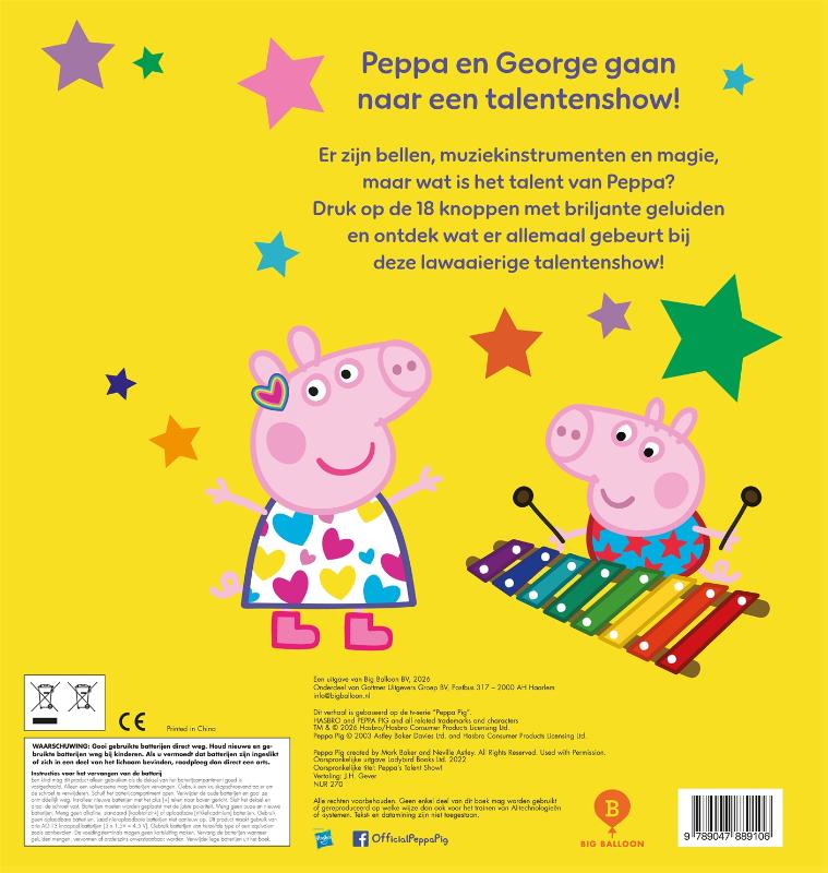 Achterkant van Peppa is een ster!