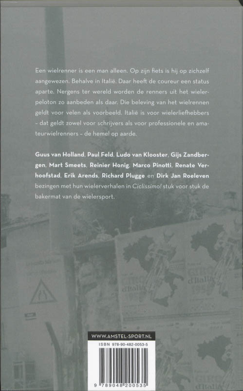Achterkant van Ciclissimo!