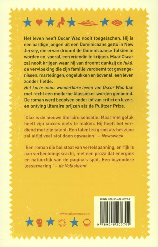 Achterkant van Het korte maar wonderbare leven van WAO