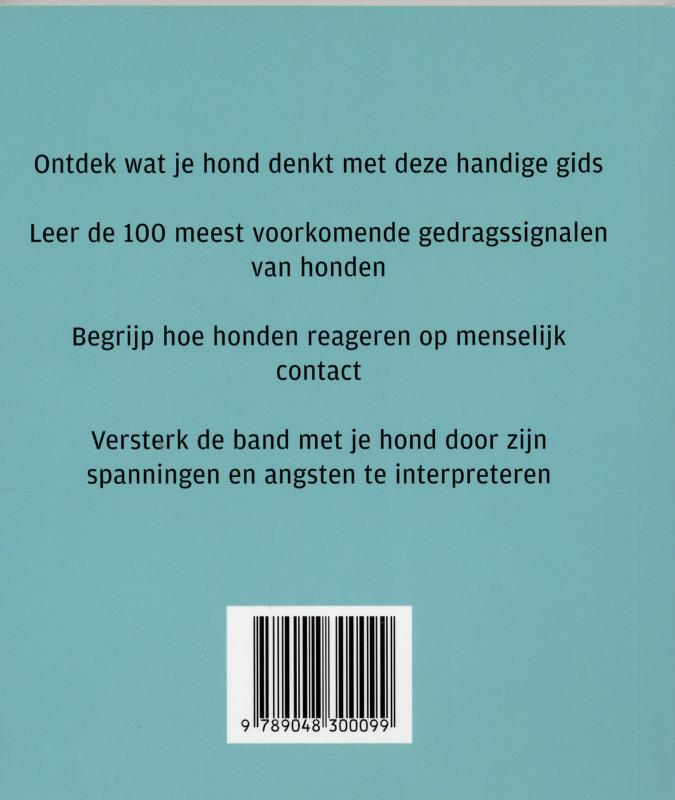 Achterkant van Honden lichaamstaalgids