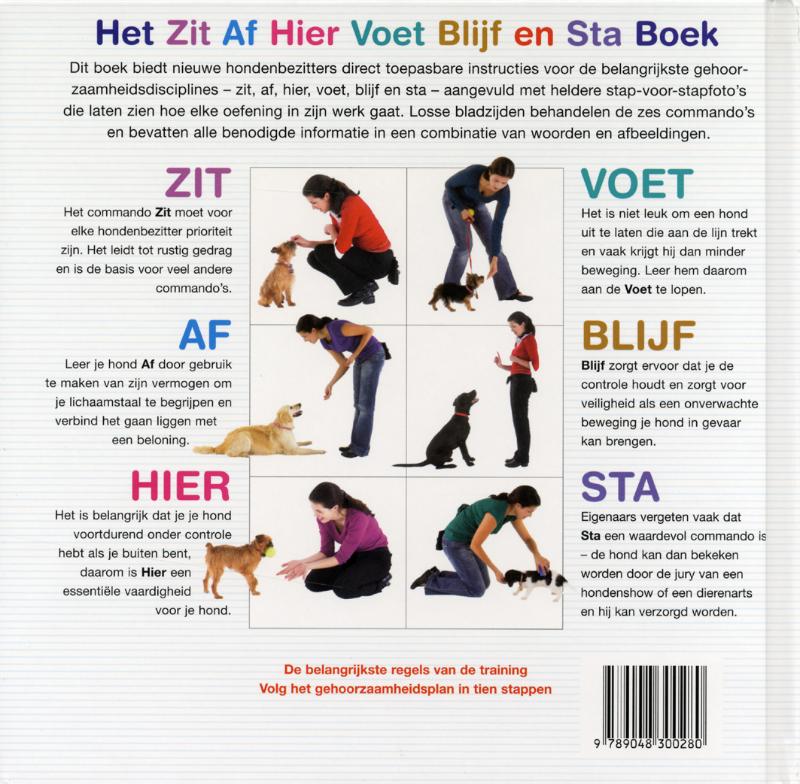 Achterkant van Het Zit Af Hier Voet Blijf en Sta Boek