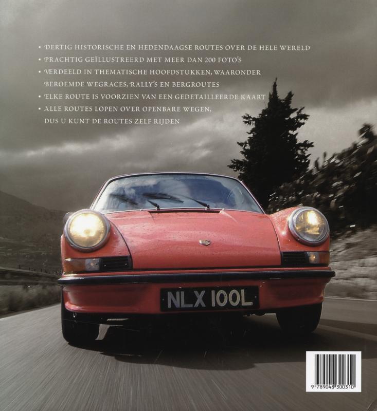 Achterkant van Legendarische autosportroutes
