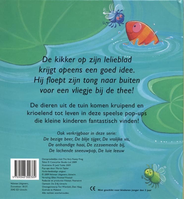 Achterkant van De gekke kikker