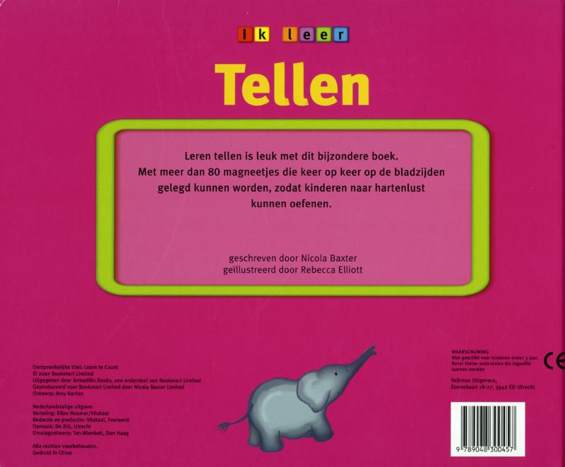 Achterkant van Ik leer tellen