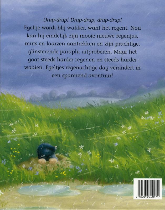 Achterkant van Het regent!