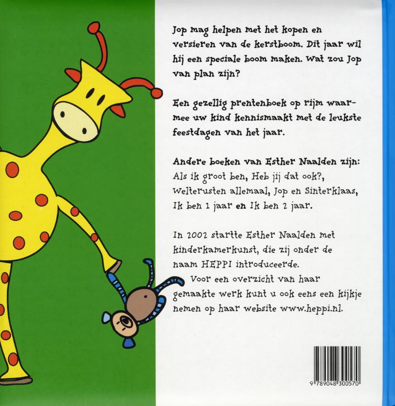Achterkant van Jop en de vreemde kerstboom