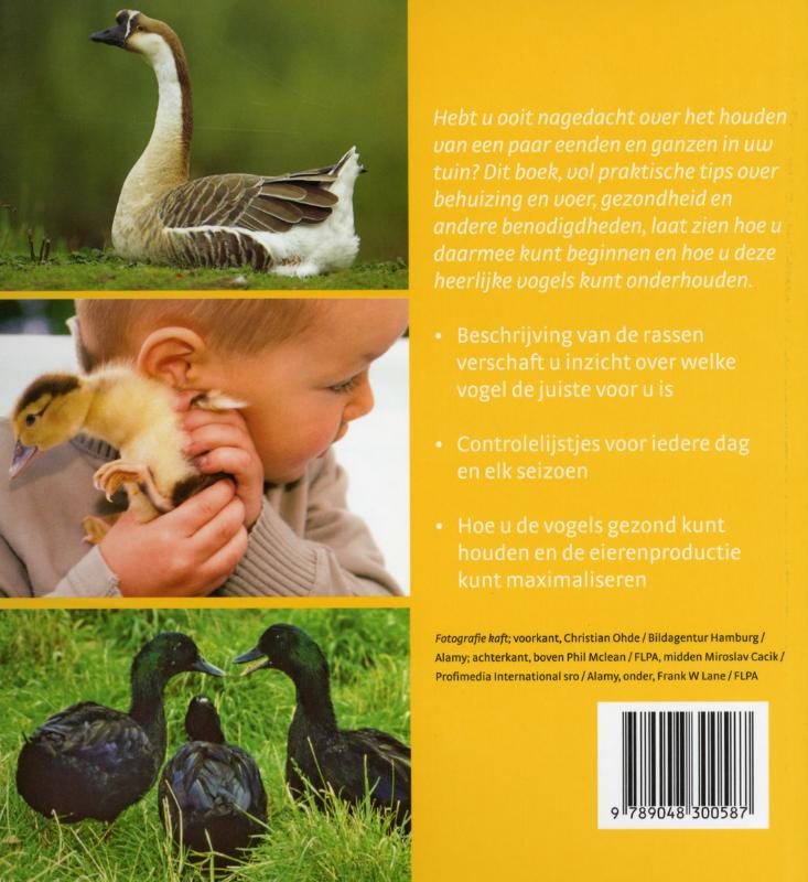 Achterkant van Handboek eenden en ganzen
