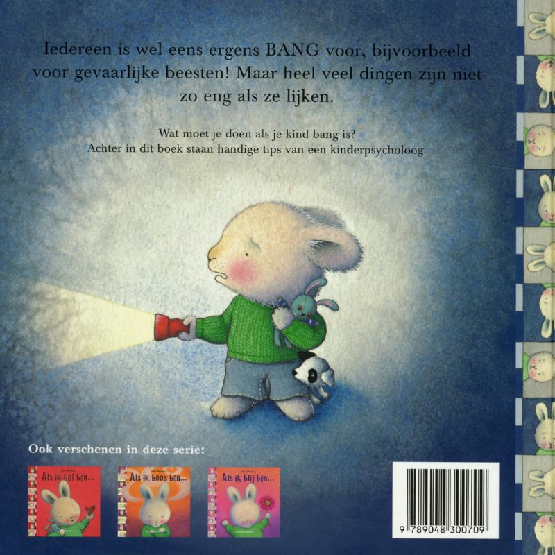 Achterkant van Als ik bang ben