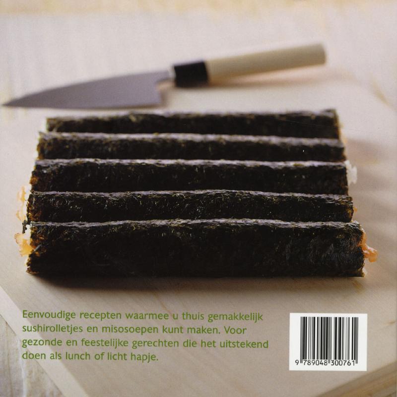 Achterkant van Sushi