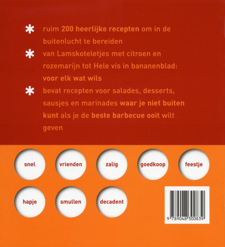 Achterkant van De studentenkookgids barbecue