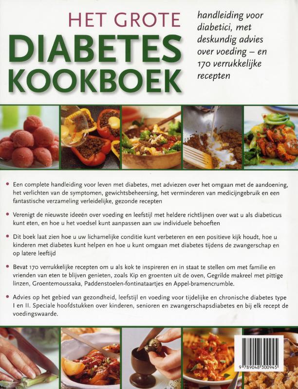 Achterkant van Het grote diabeteskookboek