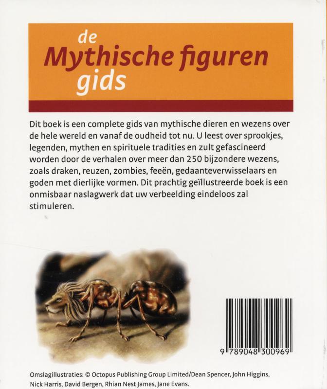 Achterkant van De mythische figurengids