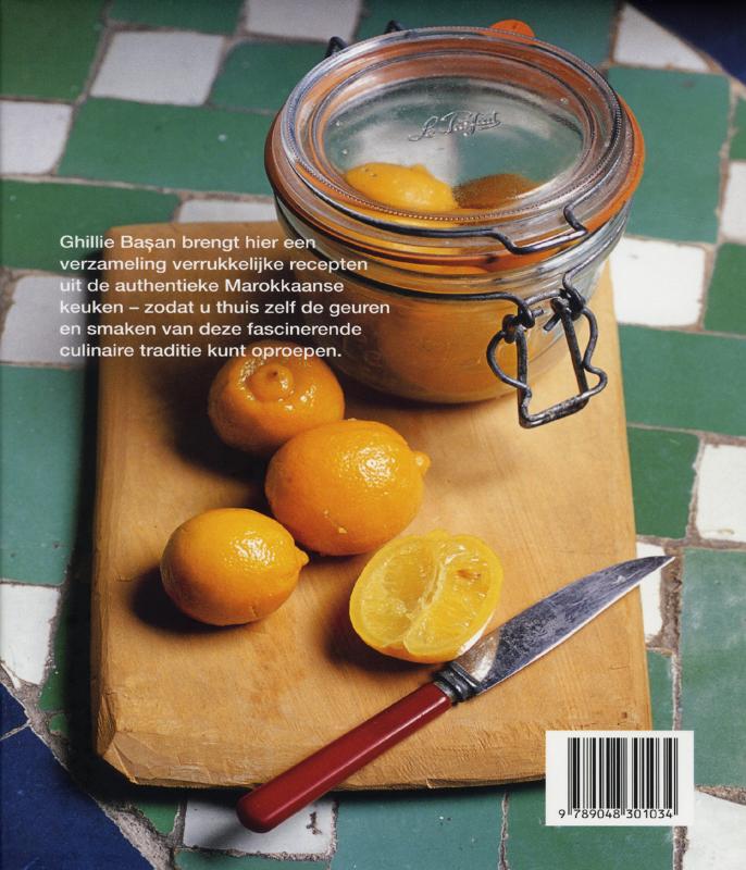 Achterkant van De traditionele Marokkaanse keuken