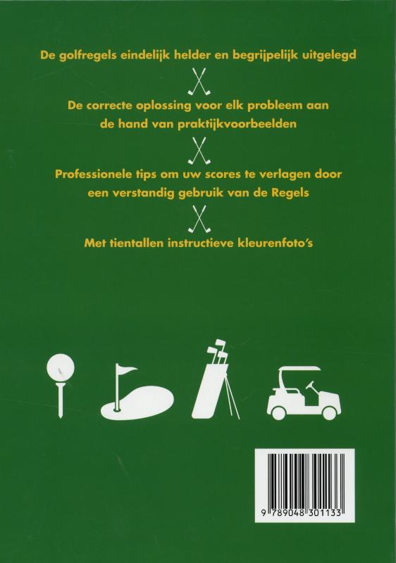 Achterkant van Golfregels